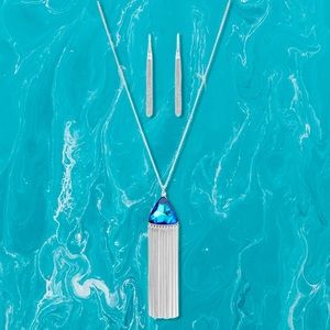 Paparazzi Proudly Prismatic Necklace in Blue